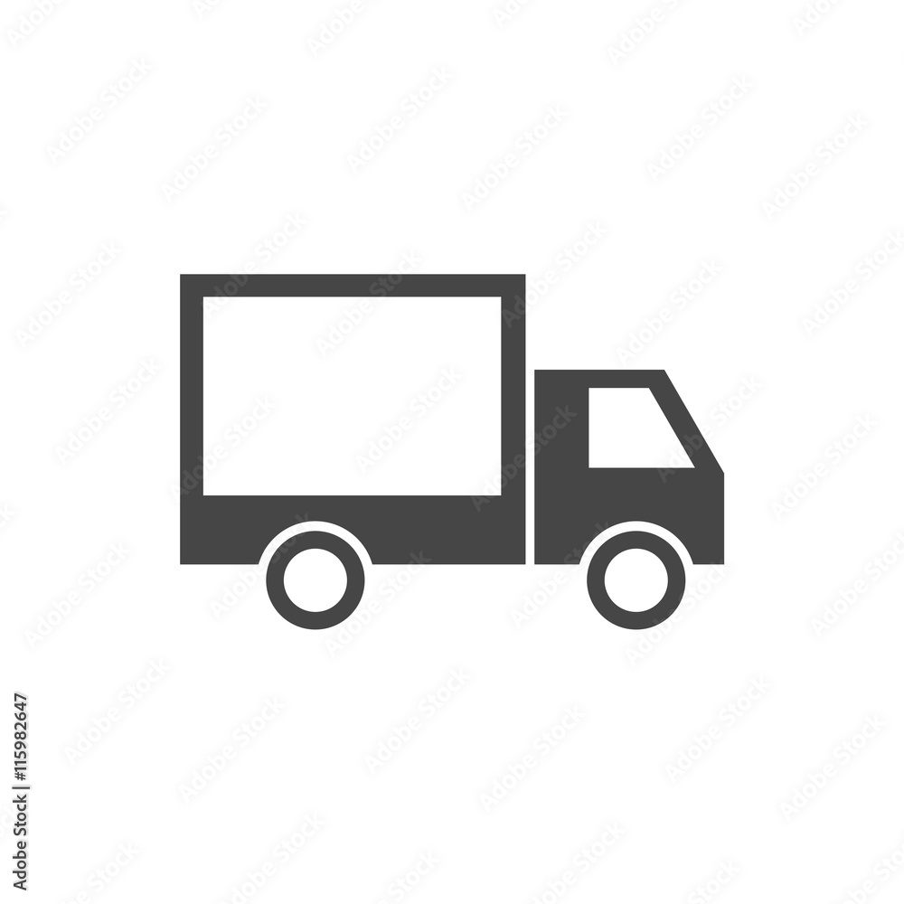Truck Icon Vector, Simple truck icon