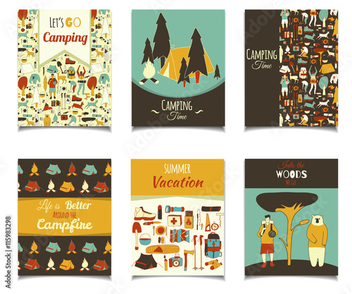 doodle camping flyer