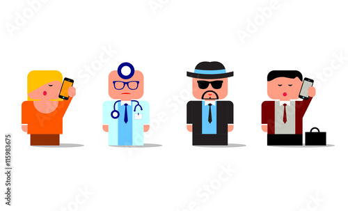 personaggi, mestieri, telefonare, comunicazione