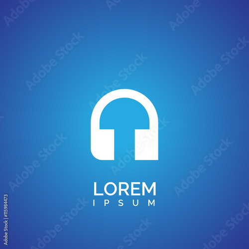 headphone icon. headphone logo
