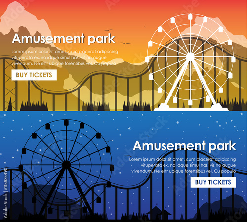 Design amusement park banners
