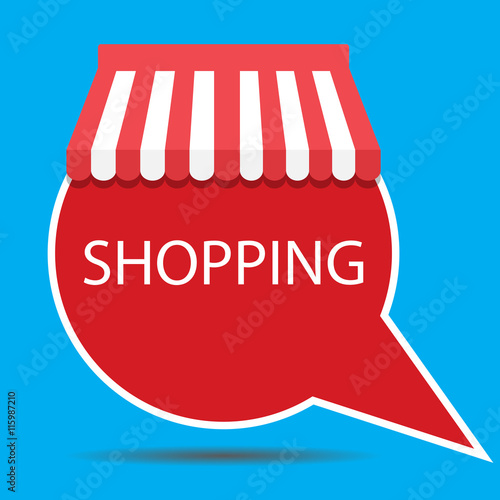 Label badge shopping vector