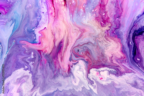 Canvas Print Abstract purple paint background with marble pattern