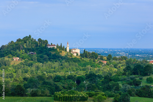 Spring hills panorama, Italian landscape