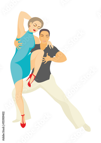 lady and gentleman dance Latin America dance salsa