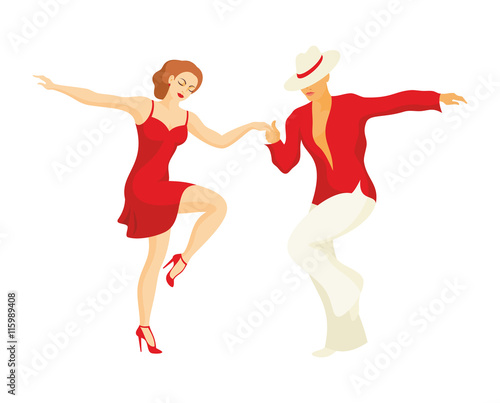 lady and gentleman dance Latin America dance salsa