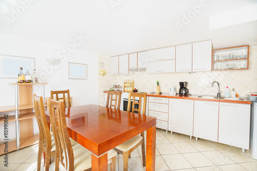 Interior of a  kitchen in a guest house