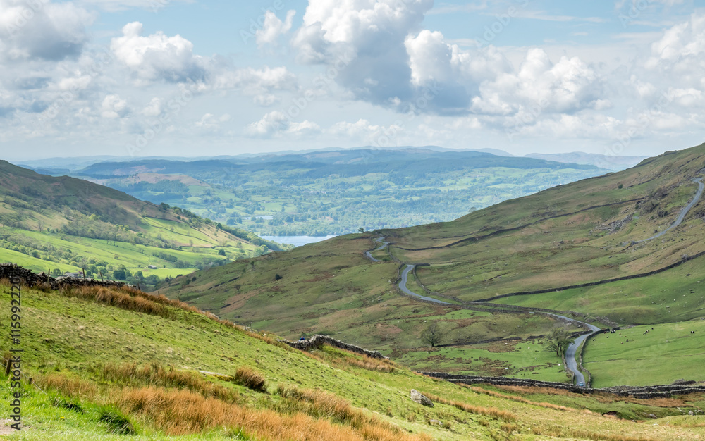 Fototapeta premium Countryside landscape view of England