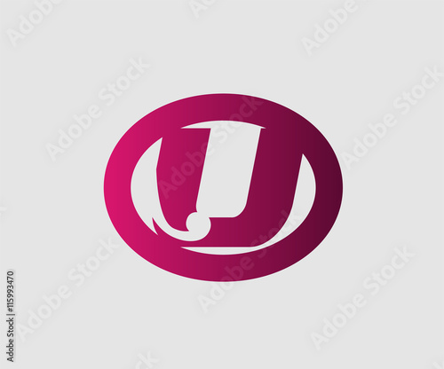 Letter u logo icon design template elements  