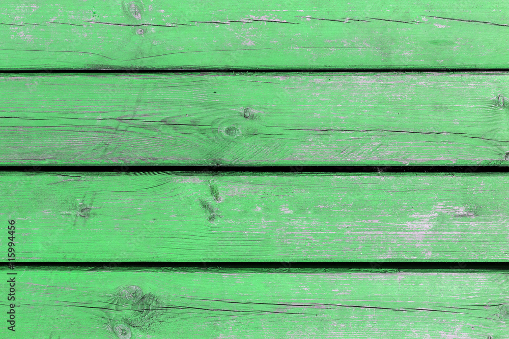 The old green wood texture with natural patterns The old green wood texture with natural patterns