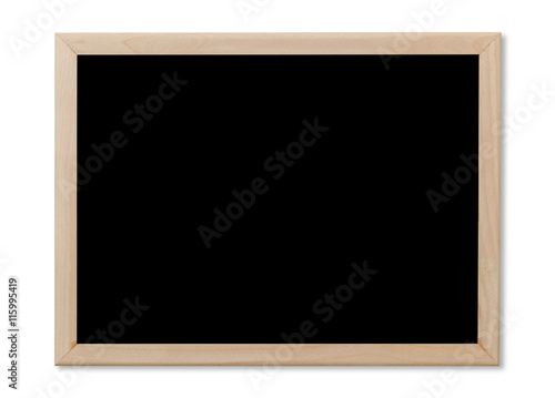 Blank blackboard isolated on white background