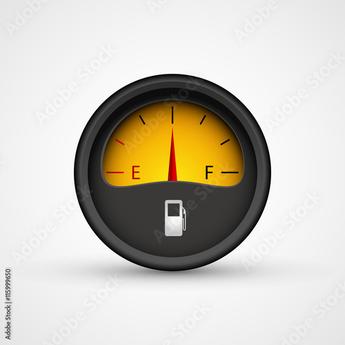 Auto fuel level sensor, vector illustration