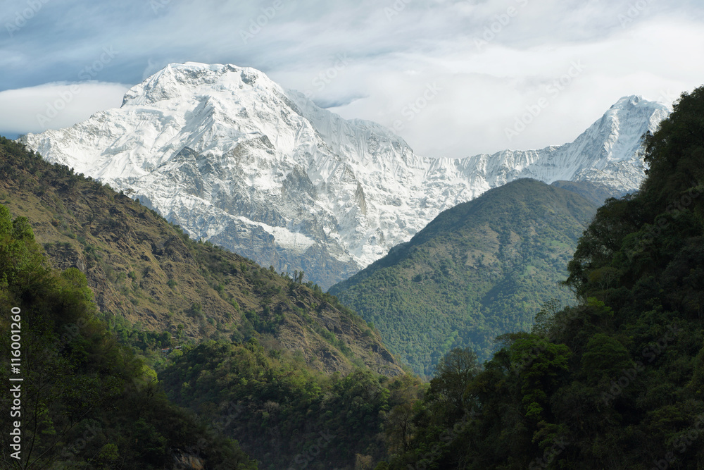 Mt Annapurna South in Nepal