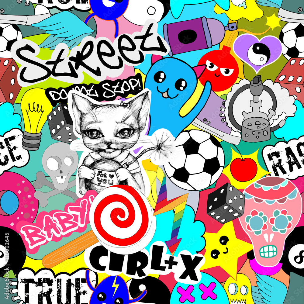 Obraz premium Colorful stickers