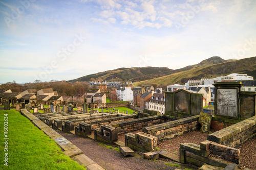 Old town cemetery in Edinburgh, Scotland