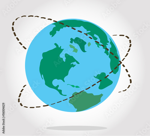 travel around the world icon symbol vector