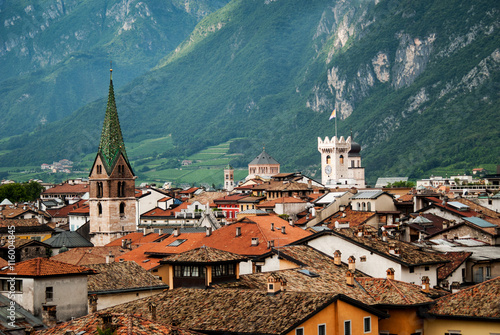Roofs of Trento, Italy photo