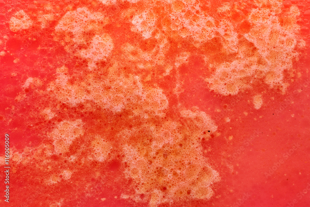 Oil on red Oil on red
