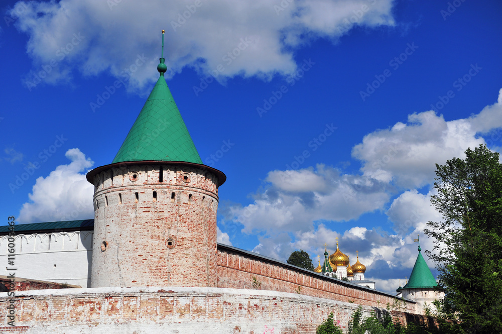 Old tower and walls of Hypatian monastery, Kostroma