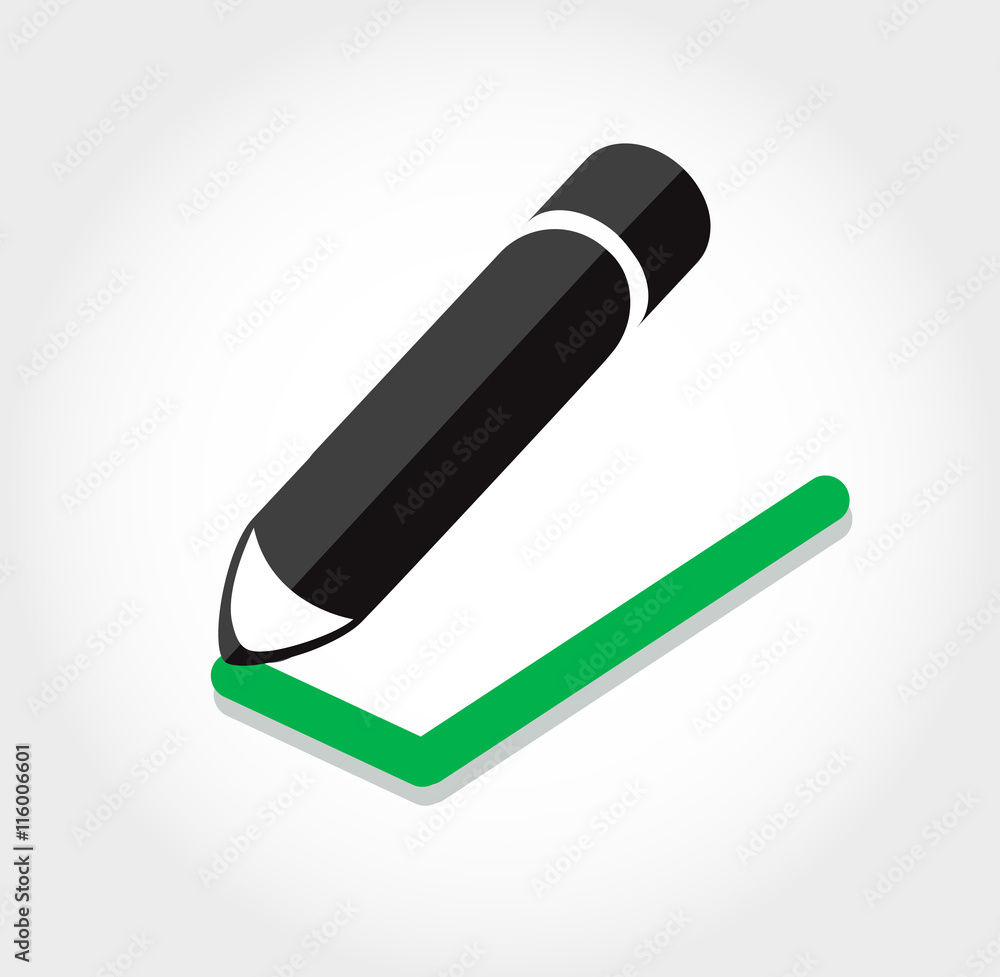 true / false icon vector , pencil writing true / false icon true / false icon vector , pencil writing true / false icon
