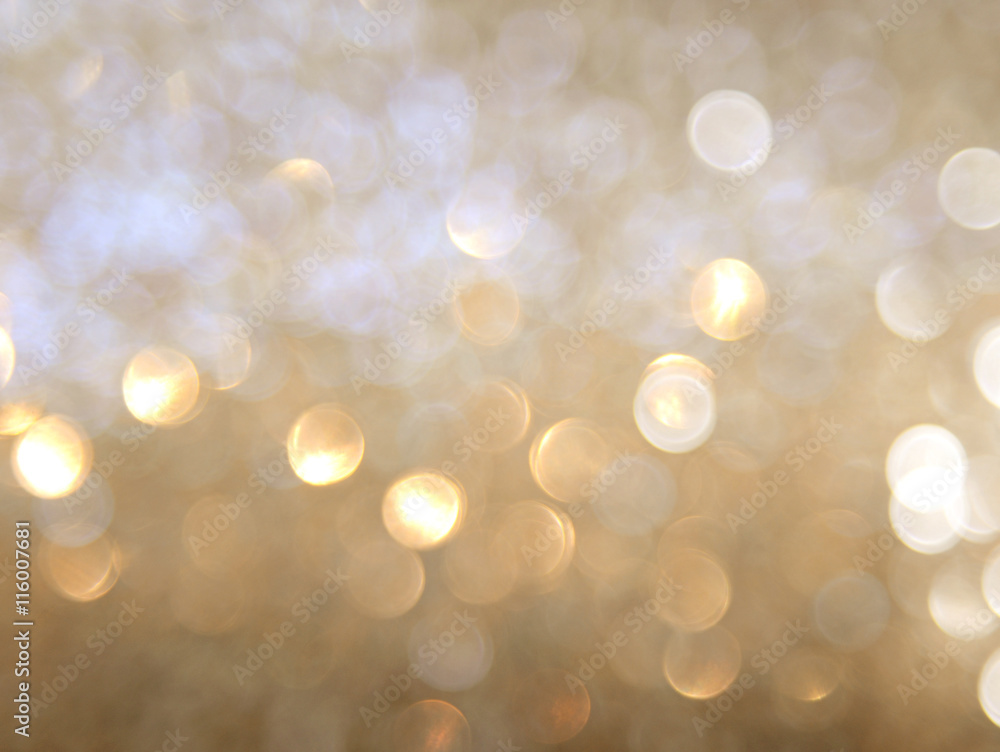 abstract defocused blurred gold background, christmas