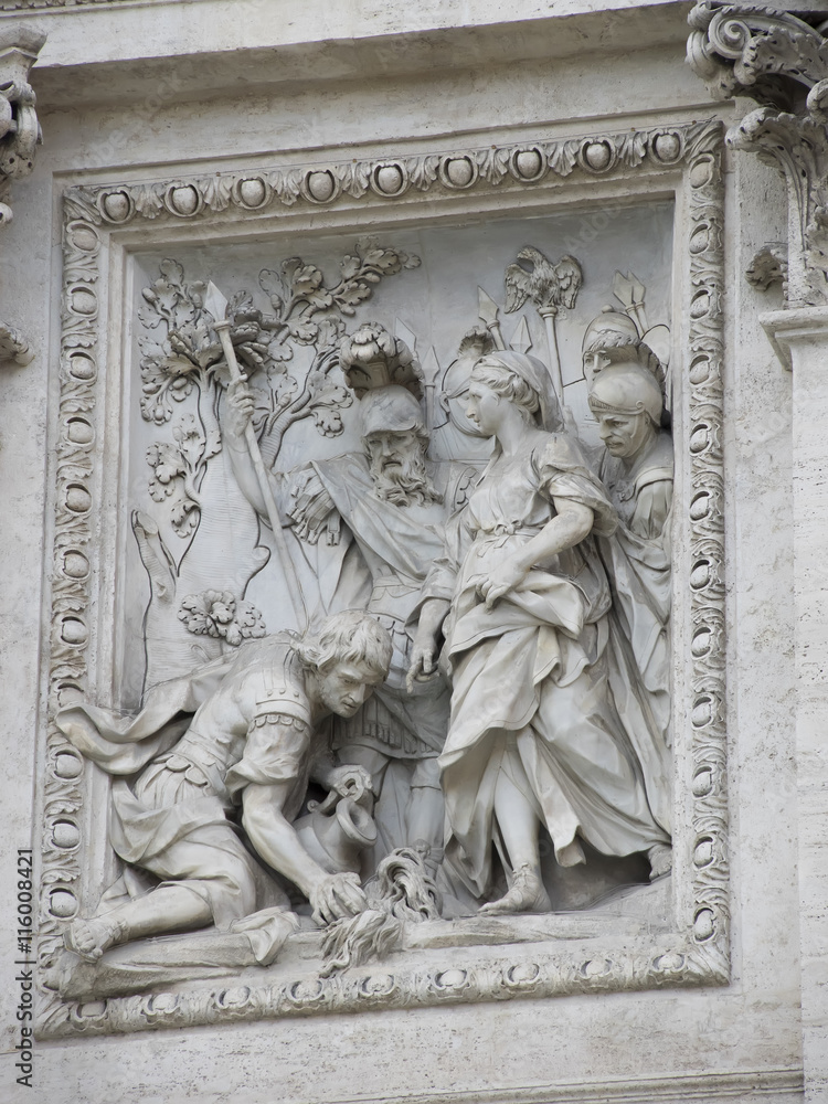 Fontana de Trevi en Roma