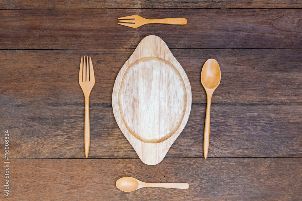 Empty wooden dish Empty wooden dish