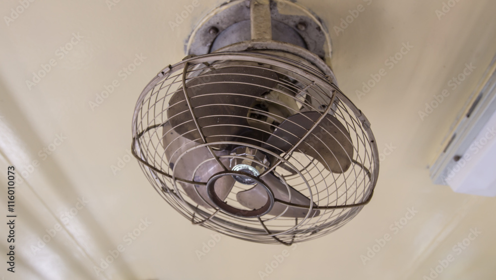 Ceiling fans in the train Ceiling fans in the train