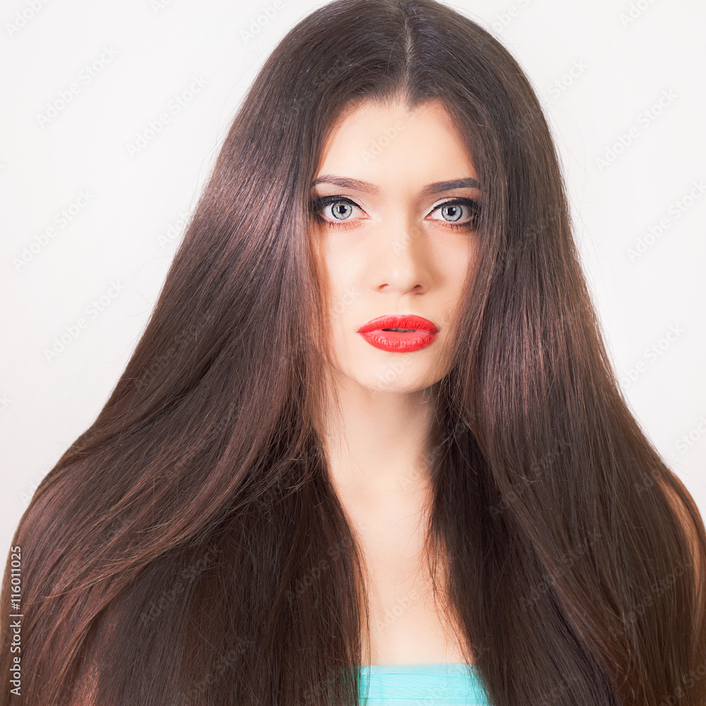 Fototapeta premium Sexy woman with healthy perfect long hair