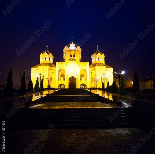 Armenia, Saint Gregory Cathedral night