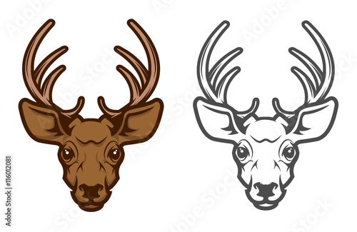 Deer head mascot. © Kotliar Ivan