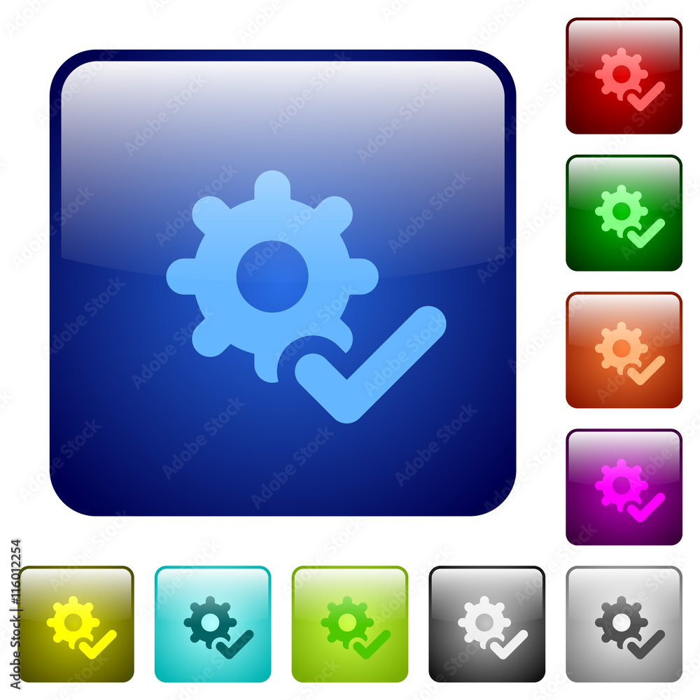 Color settings ok square buttons Color settings ok square buttons