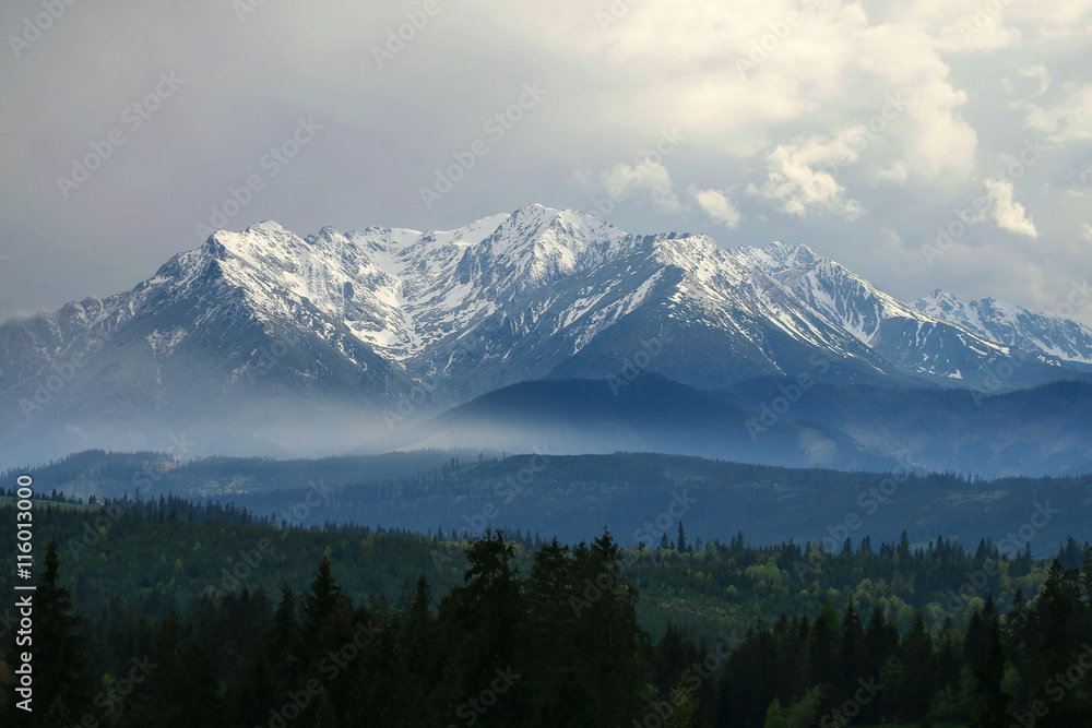 Tatra mountains spring view