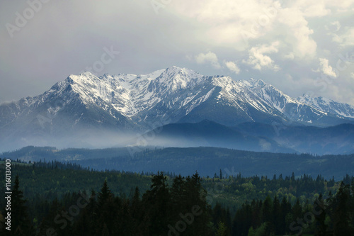 Tatra mountains spring view
