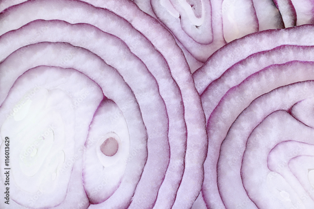 Obraz premium Onion rings, for background or textures