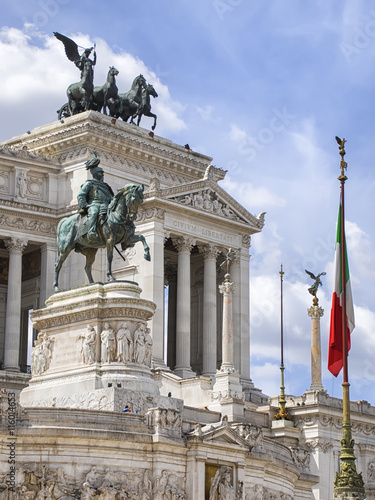 Piazza Venezia en Roma monumento a Vittorio Emanuelle