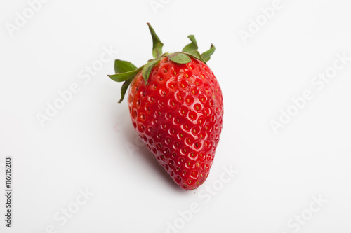 Macro photography of sliced strawberry