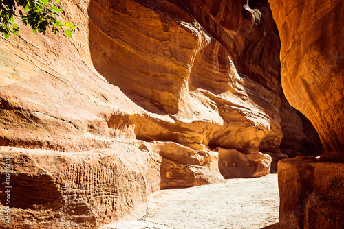 As-Siq Petra, nabataean rock city, Jordan.