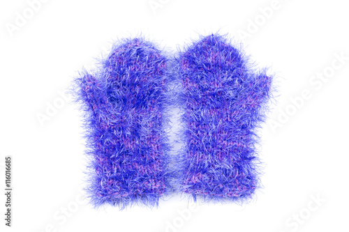 Blue mittens