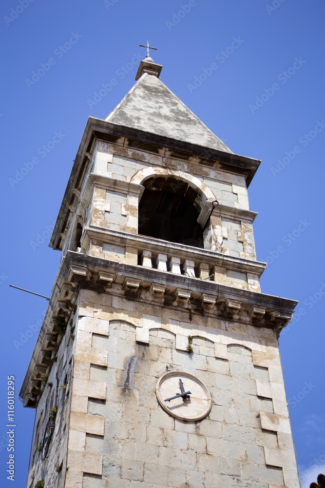 Church tower in Kastel Sucurac, Croatia