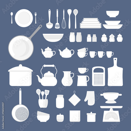 Set of kitchen utensils