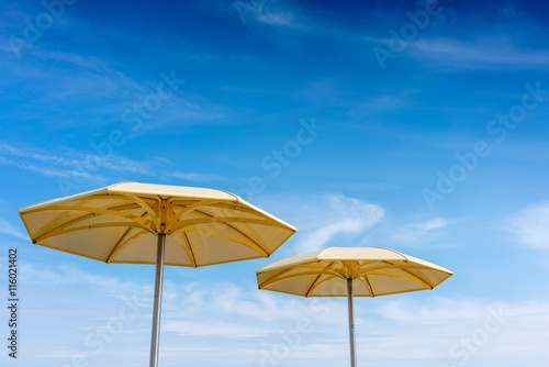 yellow umbrellas in the sun © bruno135_406