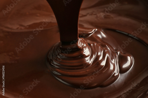 Melted chocolate background