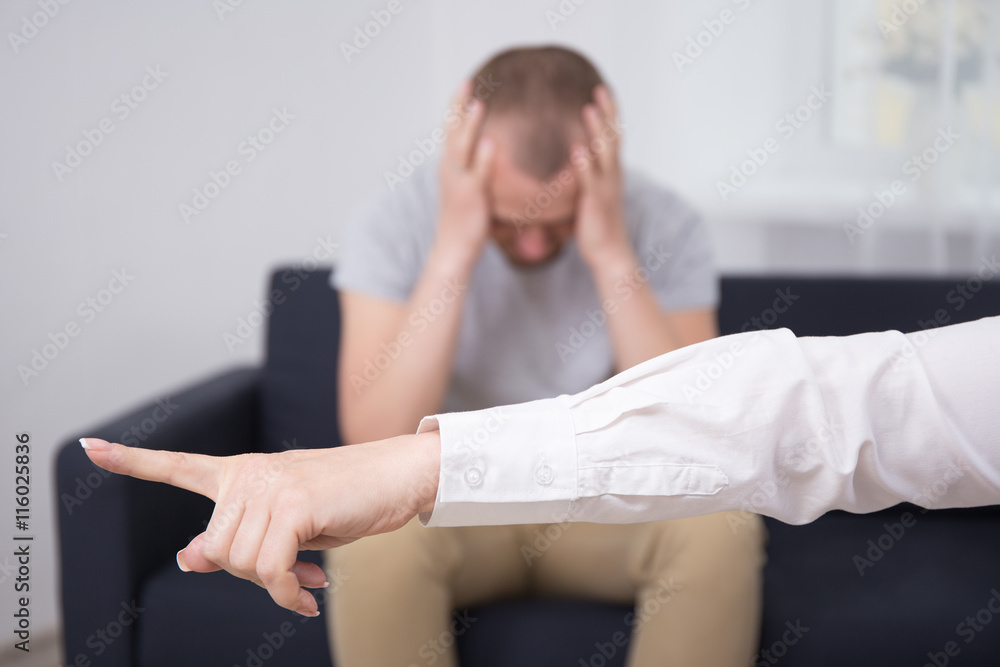 angry female boss firing sad employee angry female boss firing sad employee