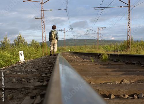 The guy leaving afar