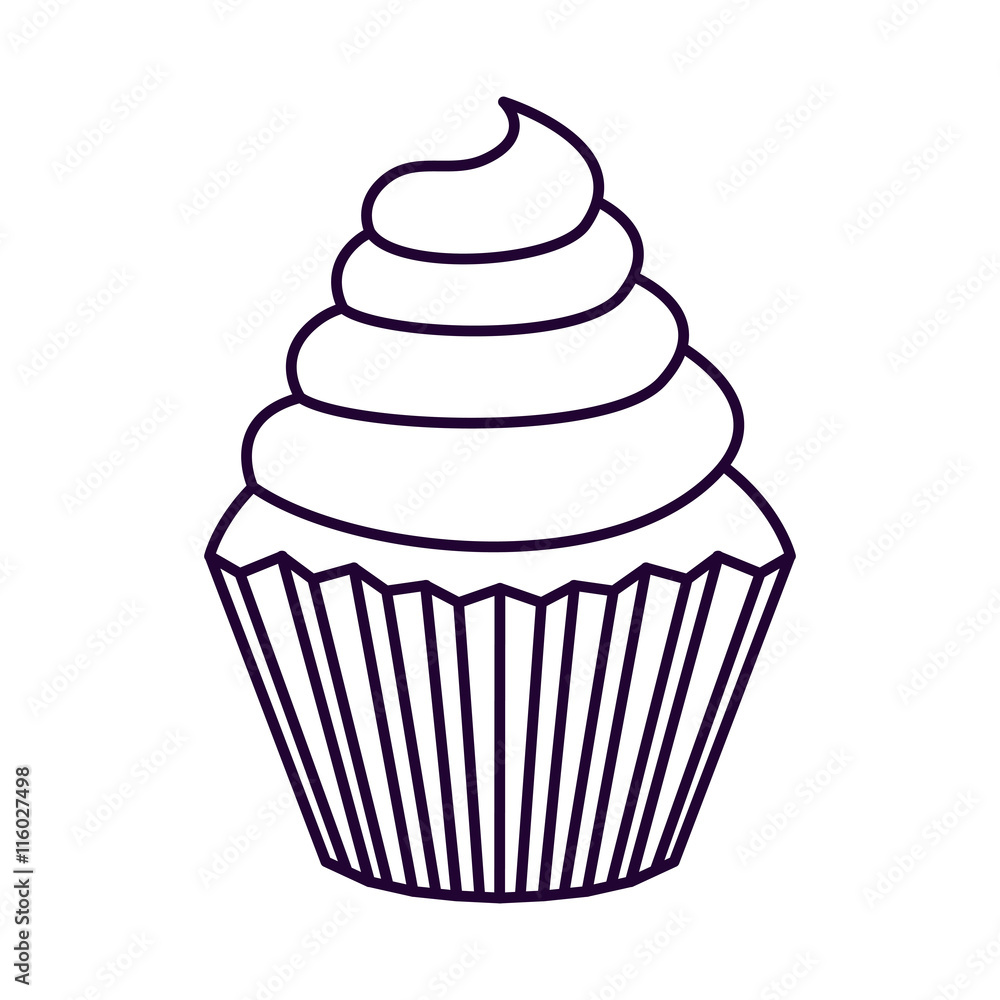 delicious cupcake isolated icon design, vector illustration graphic delicious cupcake isolated icon design, vector illustration graphic