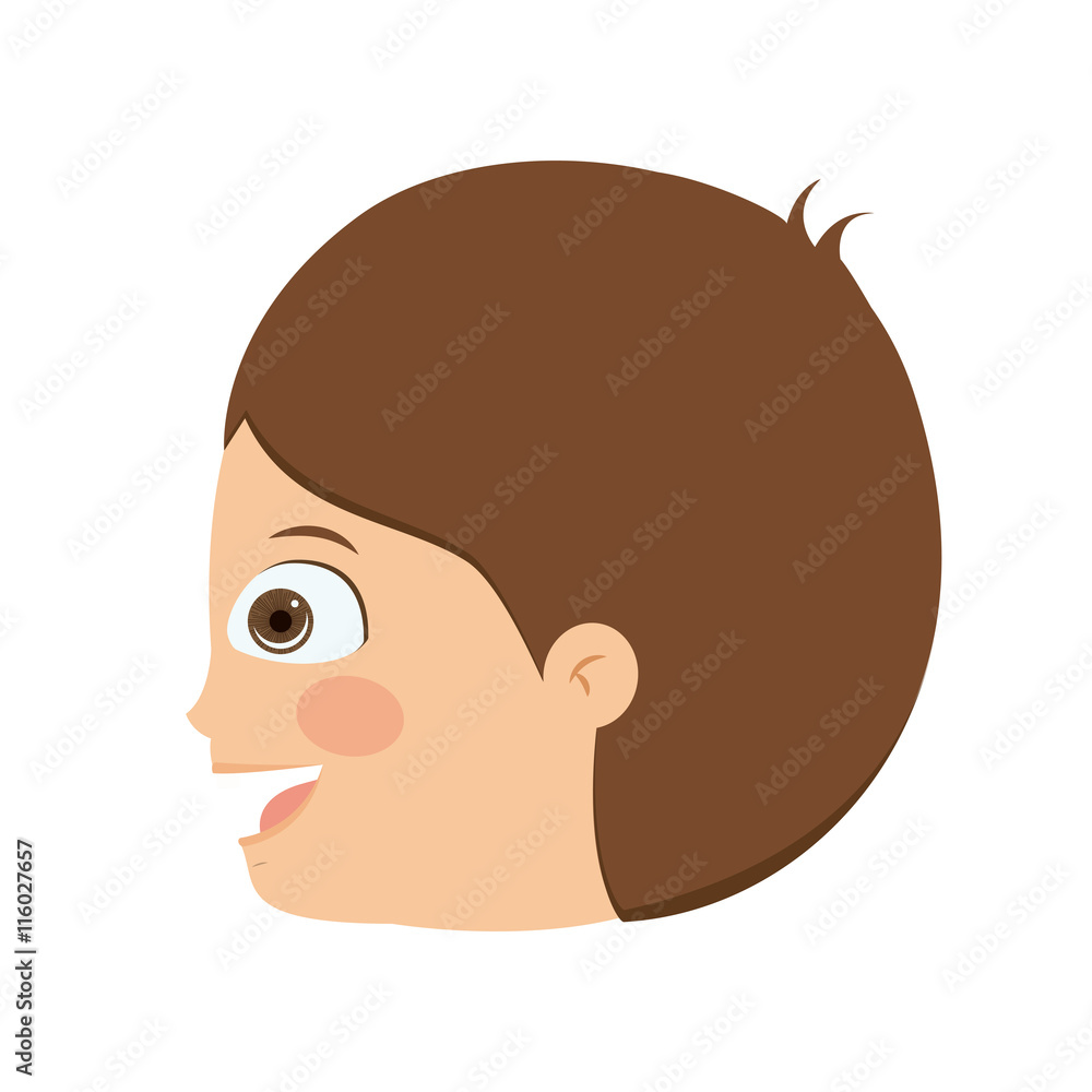 boy head profile isolated icon design, vector illustration graphic boy head profile isolated icon design, vector illustration graphic