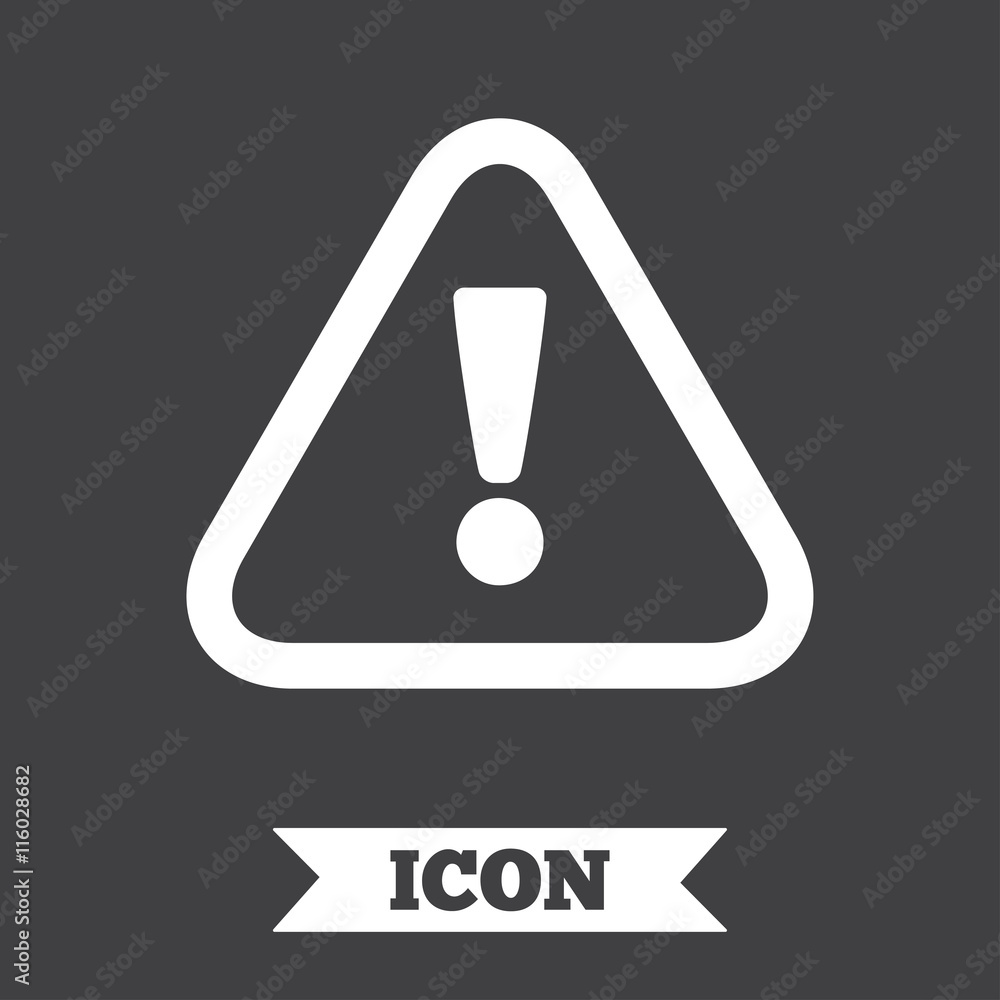 Attention sign icon. Exclamation mark. Attention sign icon. Exclamation mark.