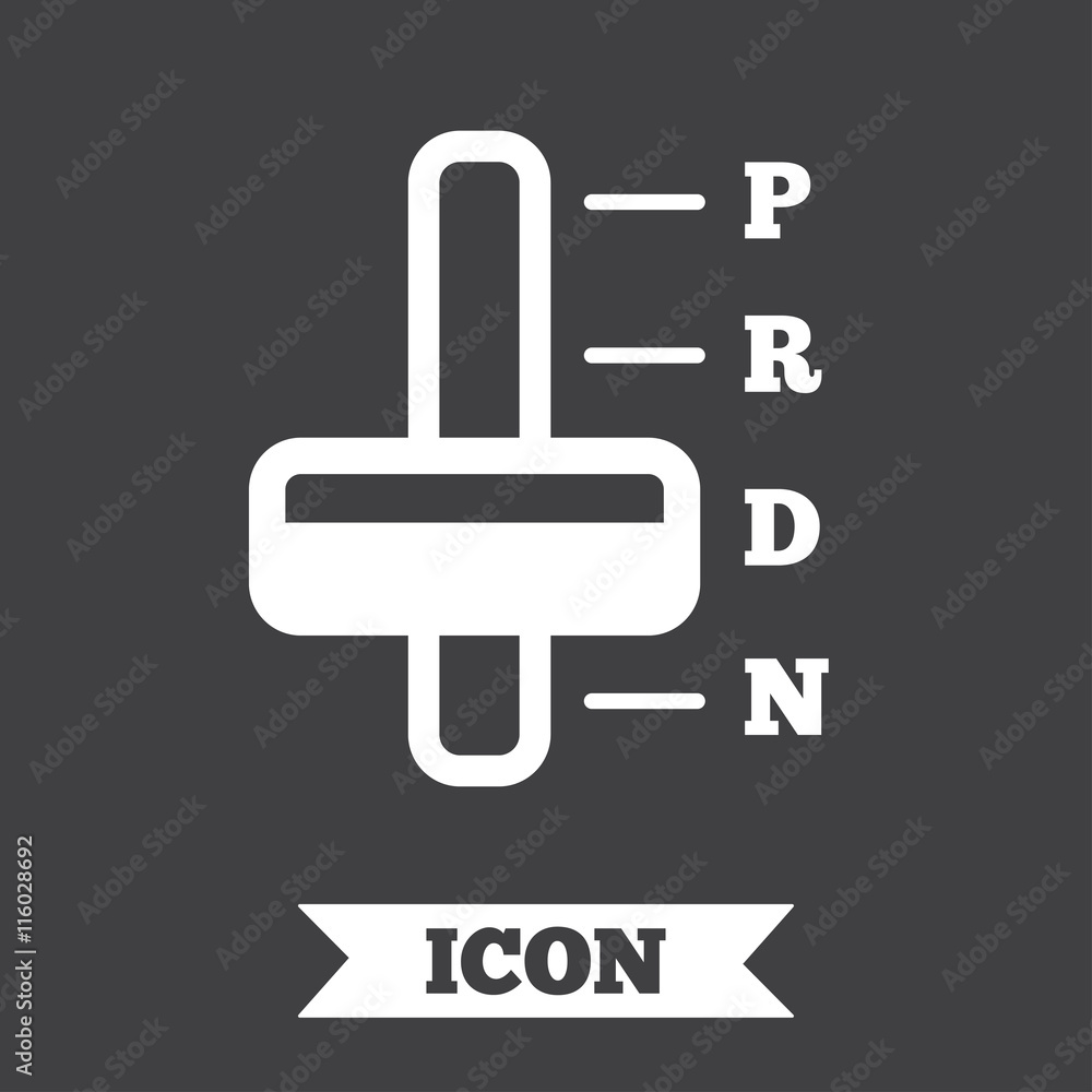 Automatic transmission sign icon. Auto control. Automatic transmission sign icon. Auto control.