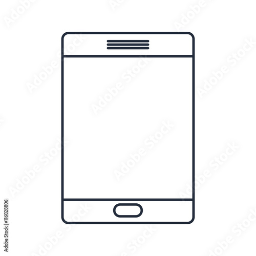 tablet computer isolated icon design, vector illustration  graphic 